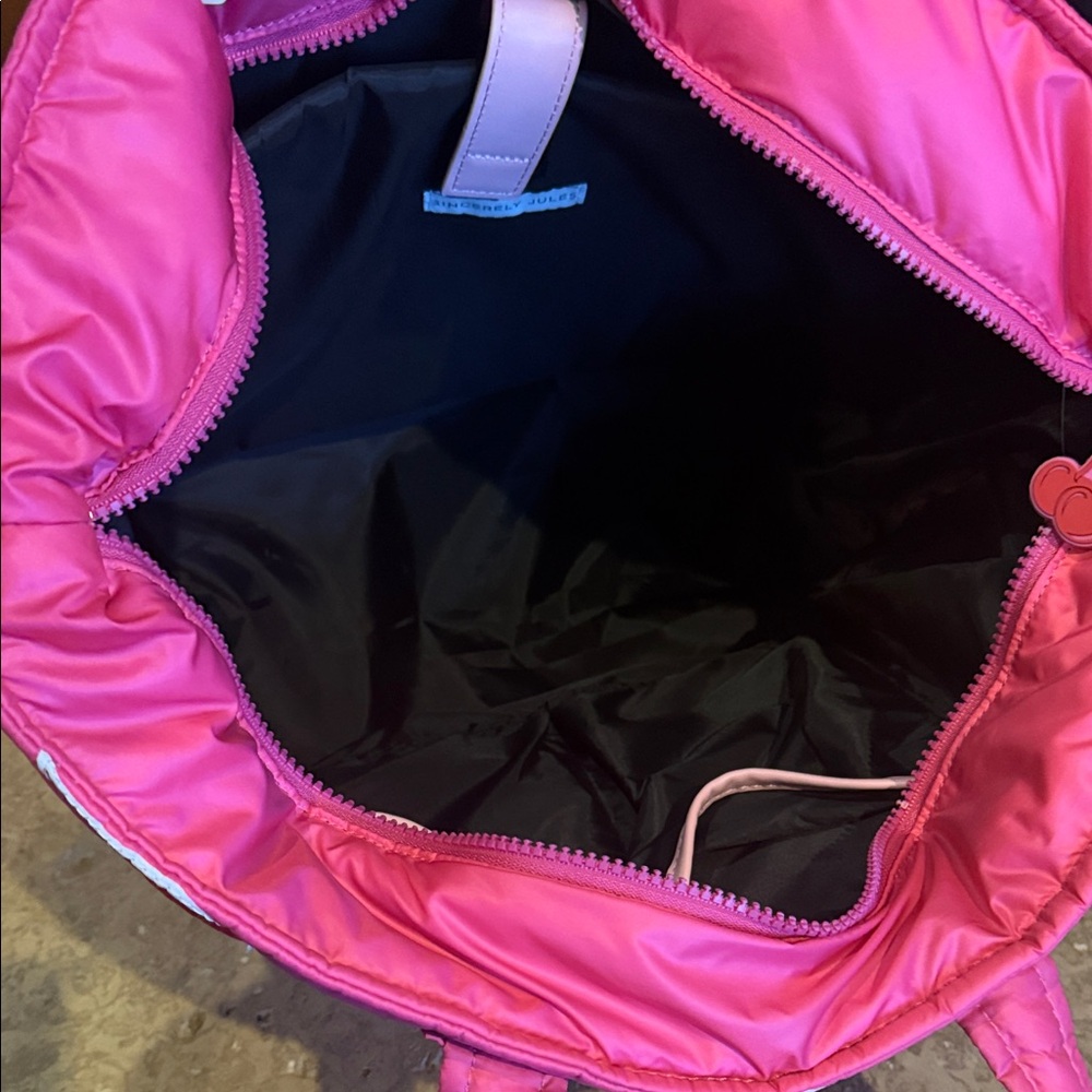 Sincerely Jules Vibrant Pink Cherry Tote - Picture 5 of 6